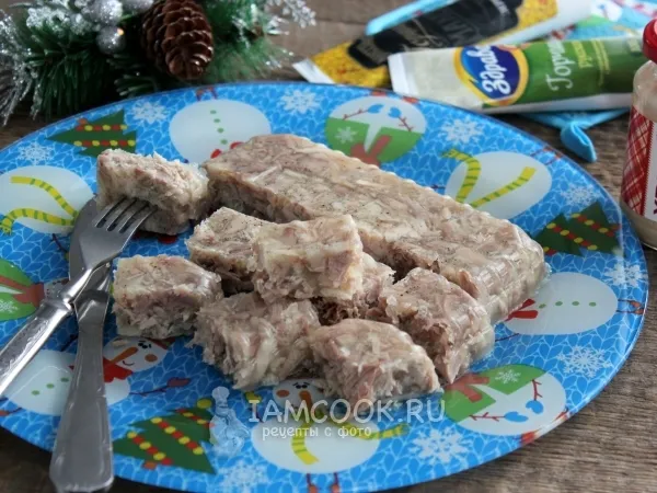 Фото блюда: Холодец из свиной рульки и курицы