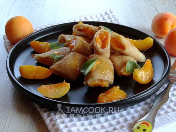 Фото блюда: Блины с абрикосами