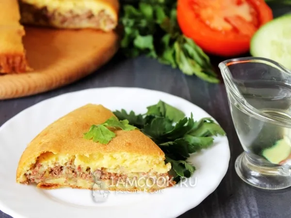 Фото блюда: Пирог с куриной печенью