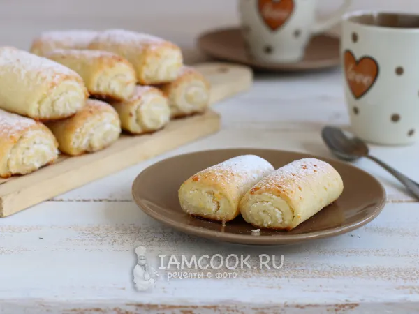 Фото блюда: Творожное печенье Трубочки с начинкой