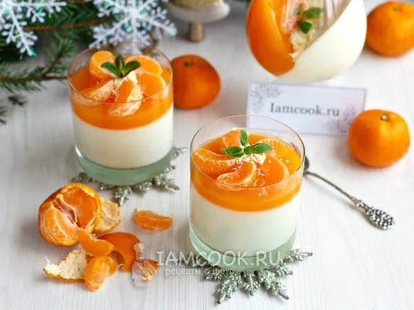 Фото блюда: Мандариновая панна котта