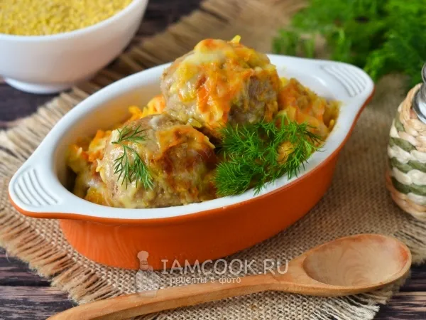 Фото блюда: Тефтели с пшеном