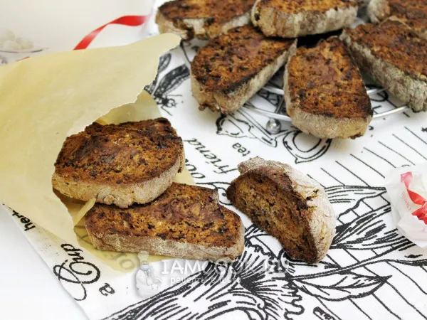 Фото блюда: Кантуччини с бананом и шоколадом