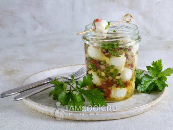 Фото блюда: Маринованная моцарелла