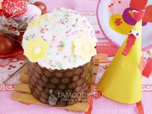 Фото блюда: Пасхальный кулич на французском тесте