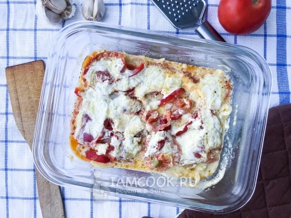 Фото блюда: Овощная запеканка в микроволновке