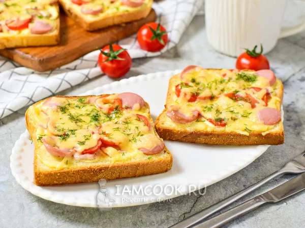 Фото блюда: Пицца на тостах