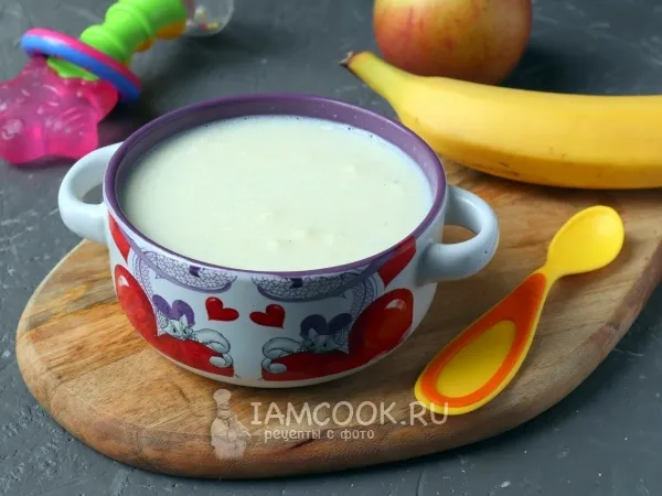 Фото блюда: Манная каша с творогом