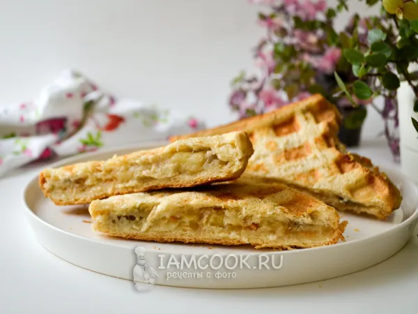 Фото блюда: Горячие бутерброды в вафельнице (сладкие)