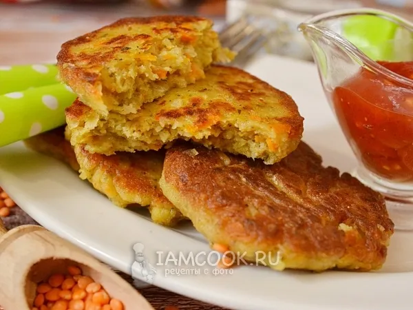 Фото блюда: Котлеты из красной чечевицы