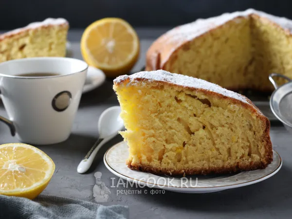 Фото блюда: Лимонный пирог на сметане