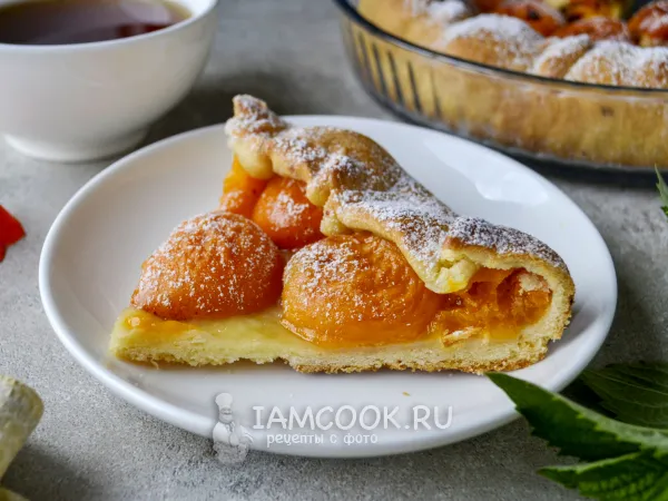 Фото блюда: Постный пирог с абрикосами