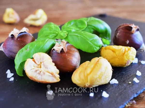 Фото блюда: Каштаны в микроволновке