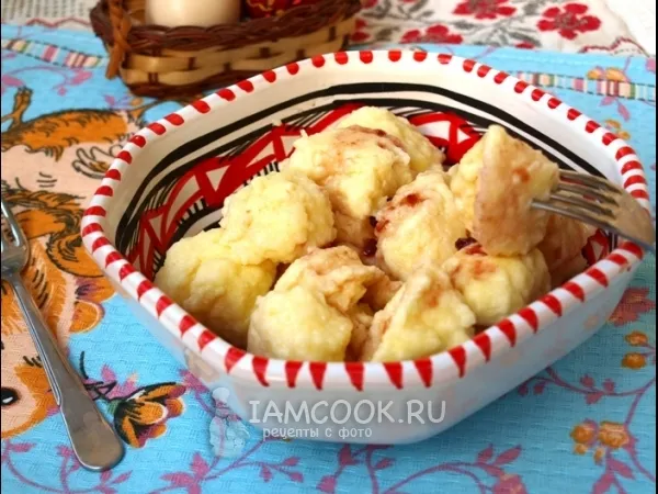 Фото блюда: Ленивые творожные вареники с манкой