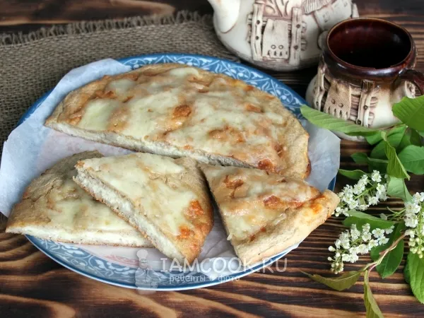 Фото блюда: Хачапури с сыром и творогом (ПП)