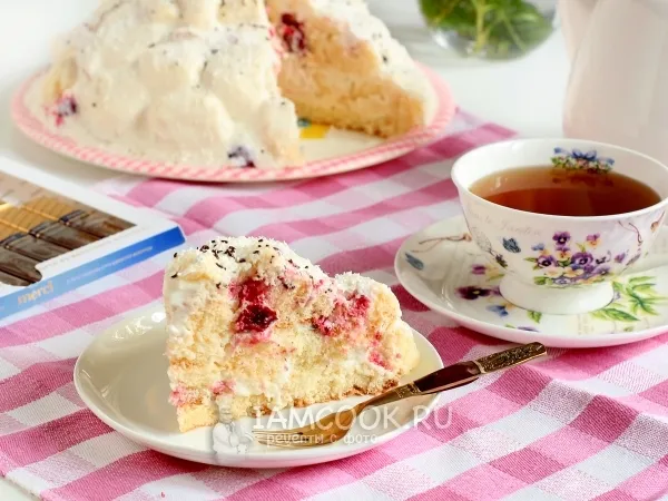 Фото блюда: Торт «Вишня в снегу»