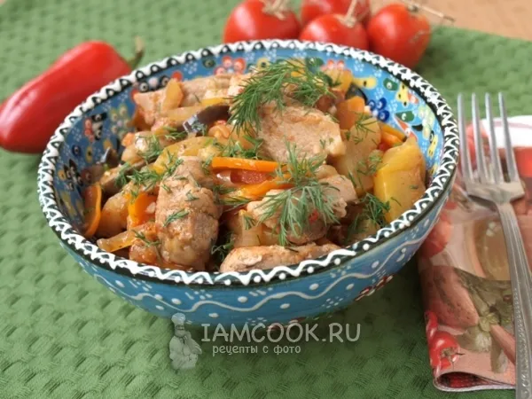 Фото блюда: Овощное рагу с мясом