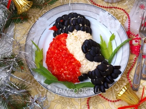 Фото блюда: Салат «Снегирь»