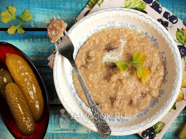 Фото блюда: Каша с мясом в мультиварке