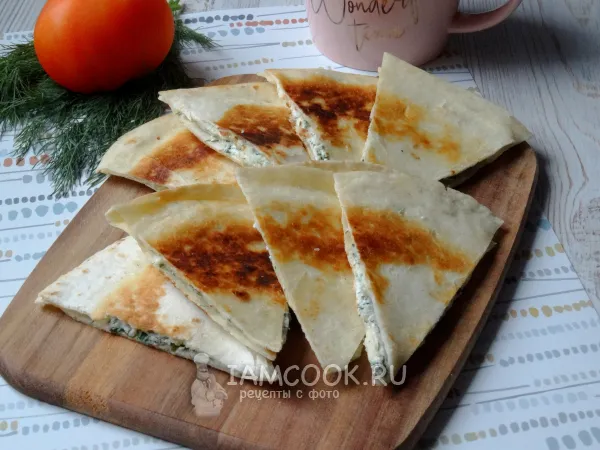 Фото блюда: Тортилья с творогом