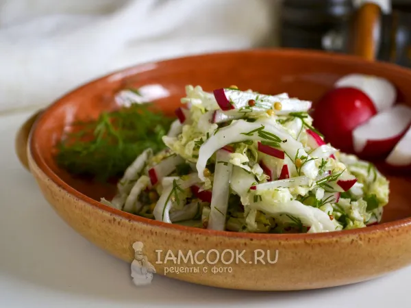 Фото блюда: Салат из капусты к шашлыку