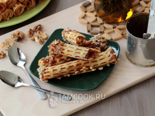 Фото блюда: Трубочки со сгущенкой