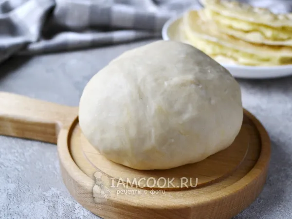 Фото блюда: Тесто на кыстыбый на воде с яйцом (+кыстыбый)