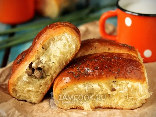 Фото блюда: Пирожки с мясом в духовке