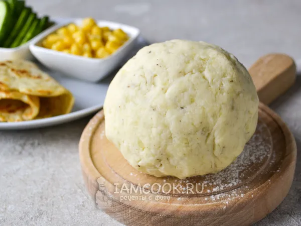 Фото блюда: Картофельное тесто для лепешек
