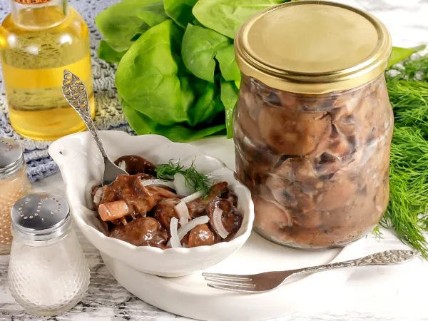 Фото блюда: Жареные маслята на зиму