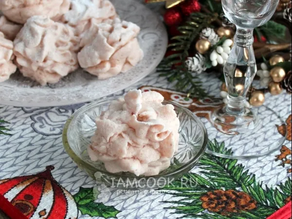 Фото блюда: Яблочный зефир на глинтвейне