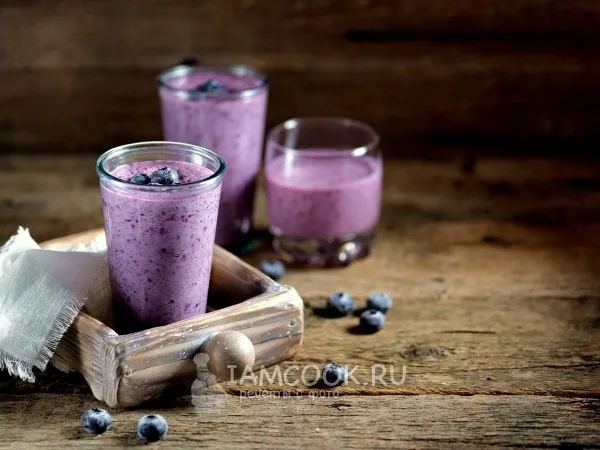 Фото блюда: Ягодный протеиновый коктейль с мёдом