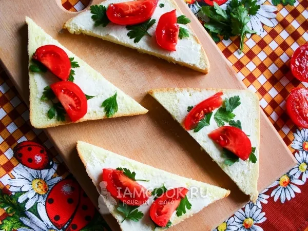 Фото блюда: Бутерброды с крем-сыром