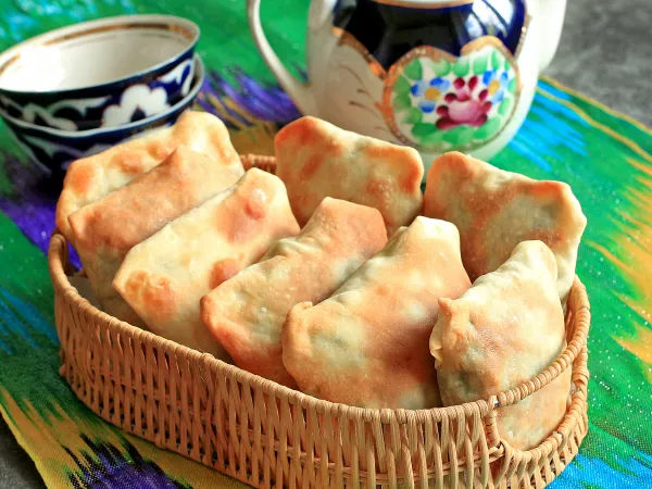 Фото блюда: Самса с зеленью (кок самса)