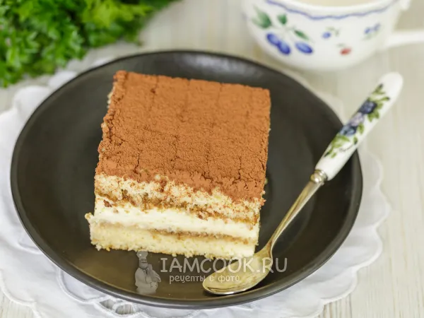 Фото блюда: Бисквитный торт «Тирамису»