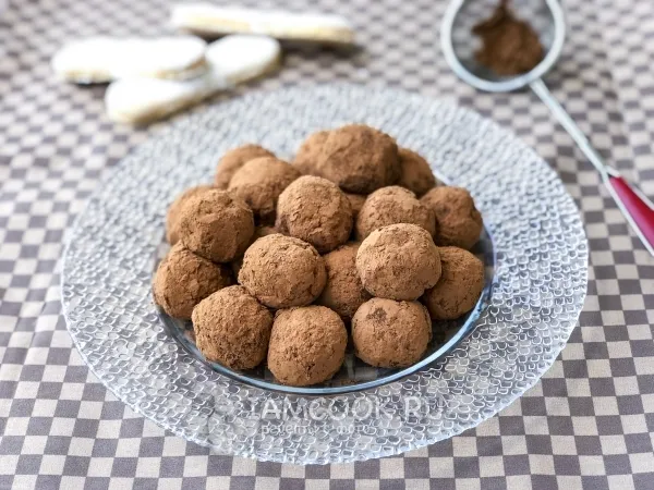 Фото блюда: Трюфели «Тирамису»