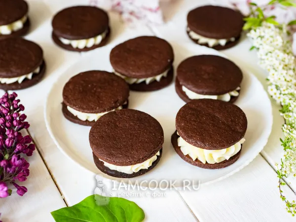 Фото блюда: Шоколадное печенье сэндвичи (с прослойкой)