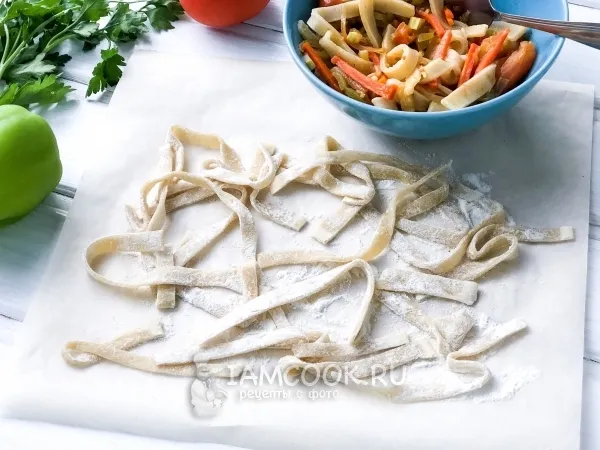 Фото блюда: Лапша для лагмана