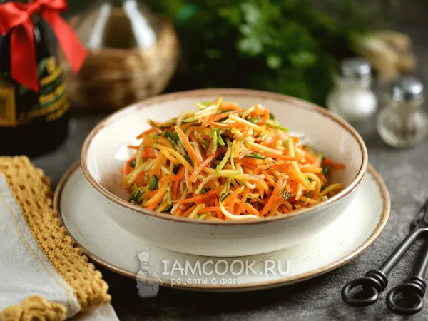 Фото блюда: Салат из тыквы и кабачка