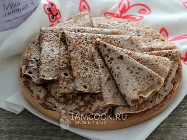 Фото блюда: Блины с льняной мукой