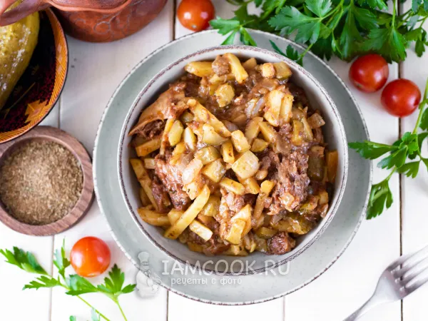 Фото блюда: Азу с тушенкой