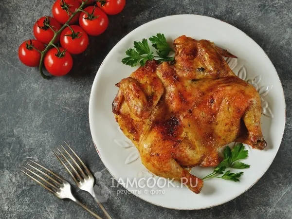 Фото блюда: Цыпленок по-домашнему в духовке