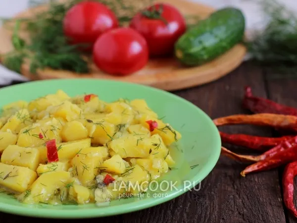 Фото блюда: Постная тушёная картошка