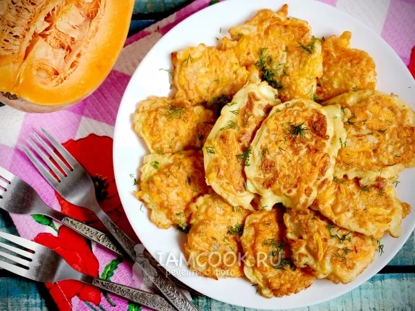 Фото блюда: Драники из тыквы