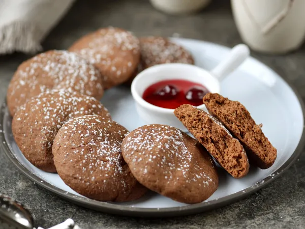 Фото блюда: Шоколадное печенье в микроволновке
