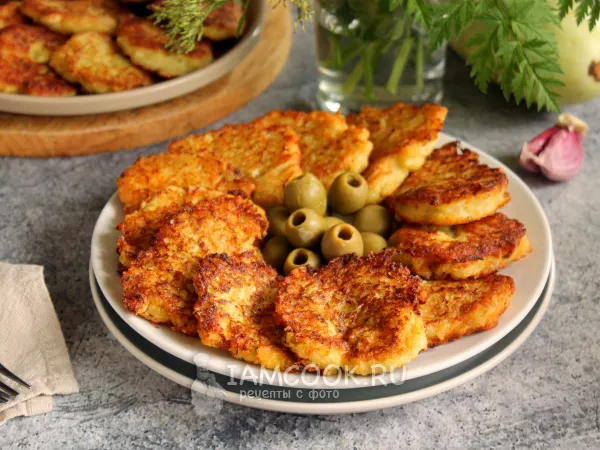 Фото блюда: Кабачковые оладьи с сыром ПП (без муки)