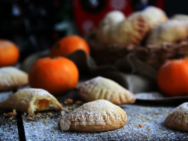 Фото блюда: Песочное печенье с долькой мандарина внутри