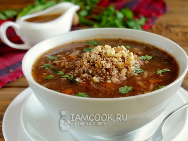 Фото блюда: Постный суп харчо