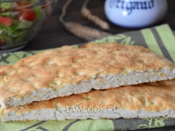 Фото блюда: Тонкая фокачча на рикотте