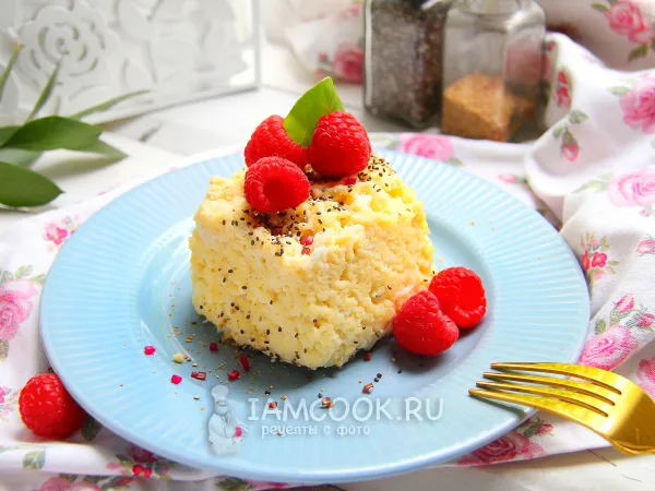 Фото блюда: Пудинг в коробке из-под молока (с маршмэллоу)